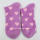 Feather yarn purple heat socks